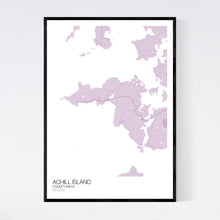 Load image into Gallery viewer, Achill Island Island Map Print