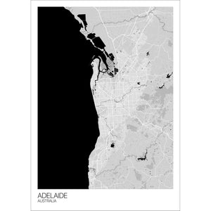 Map of Adelaide, Australia
