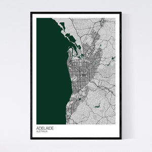 Adelaide City Map Print