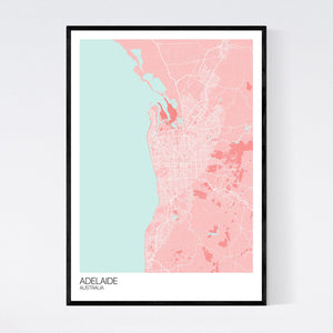 Adelaide City Map Print