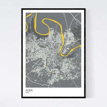 Load image into Gallery viewer, Agra City Map Print