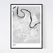 Load image into Gallery viewer, Agra City Map Print
