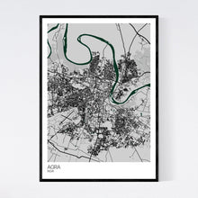 Load image into Gallery viewer, Agra City Map Print