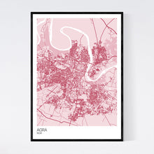 Load image into Gallery viewer, Agra City Map Print