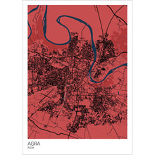 Load image into Gallery viewer, Map of Agra, India