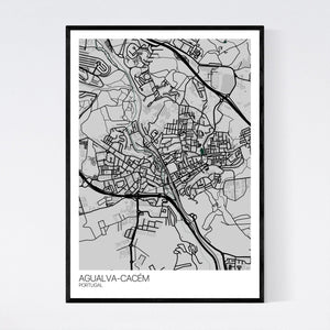 Agualva-Cacém City Map Print