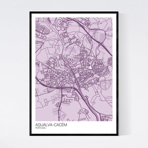 Agualva-Cacém City Map Print