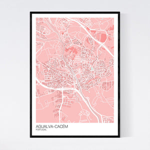 Agualva-Cacém City Map Print