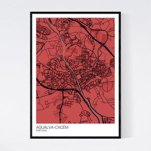 Agualva-Cacém City Map Print