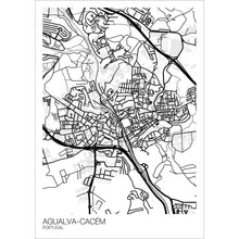 Load image into Gallery viewer, Map of Agualva-Cacém, Portugal