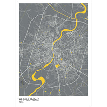 Load image into Gallery viewer, Map of Ahmedabad, India