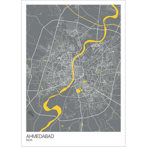 Map of Ahmedabad, India