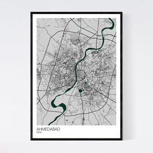 Load image into Gallery viewer, Ahmedabad City Map Print
