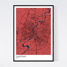 Load image into Gallery viewer, Ahmedabad City Map Print