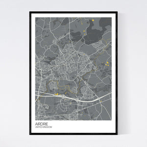 Airdrie City Map Print