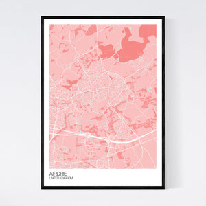 Airdrie City Map Print