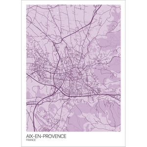 Map of Aix-en-Provence, France