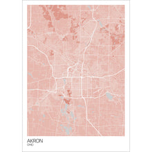Load image into Gallery viewer, Map of Akron, Ohio