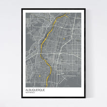 Load image into Gallery viewer, Albuquerque City Map Print