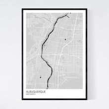Load image into Gallery viewer, Albuquerque City Map Print