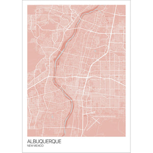 Map of Albuquerque, New Mexico
