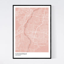 Load image into Gallery viewer, Map of Albuquerque, New Mexico