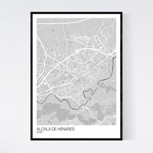 Alcalá de Henares City Map Print