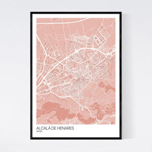 Alcalá de Henares City Map Print