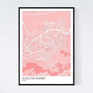 Alcalá de Henares City Map Print
