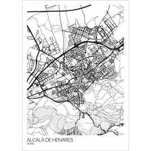 Load image into Gallery viewer, Map of Alcalá de Henares, Spain