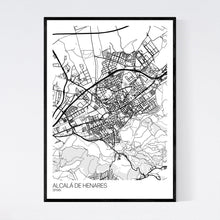 Load image into Gallery viewer, Map of Alcalá de Henares, Spain
