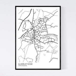 Alderley Edge Town Map Print