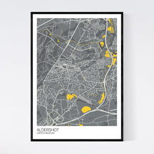 Load image into Gallery viewer, Aldershot City Map Print