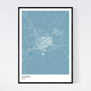 Map of Aleppo, Syria