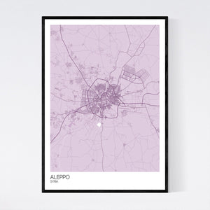 Aleppo City Map Print