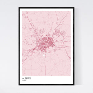 Aleppo City Map Print