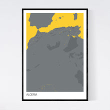 Load image into Gallery viewer, Algeria Country Map Print