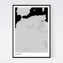 Load image into Gallery viewer, Algeria Country Map Print