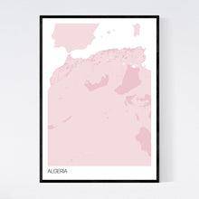 Load image into Gallery viewer, Algeria Country Map Print