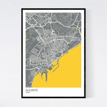 Load image into Gallery viewer, Alicante City Map Print