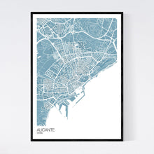 Load image into Gallery viewer, Alicante City Map Print