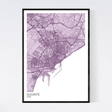 Load image into Gallery viewer, Alicante City Map Print