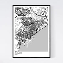 Load image into Gallery viewer, Alicante City Map Print
