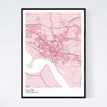 Load image into Gallery viewer, Alloa City Map Print