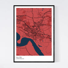 Load image into Gallery viewer, Alloa City Map Print