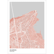 Load image into Gallery viewer, Map of Almada, Portugal
