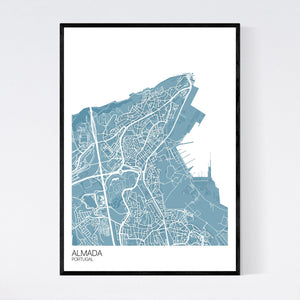 Almada City Map Print