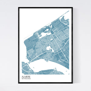 Almere City Map Print