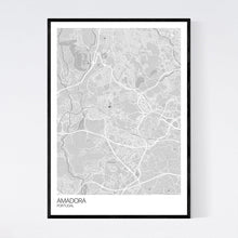 Load image into Gallery viewer, Amadora City Map Print