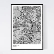 Load image into Gallery viewer, Amadora City Map Print